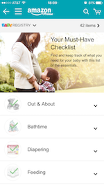 Get Started with our Registry Checklist画面