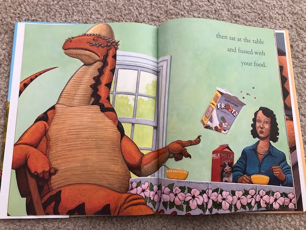 わがまま恐竜にパパママが翻弄される英語絵本